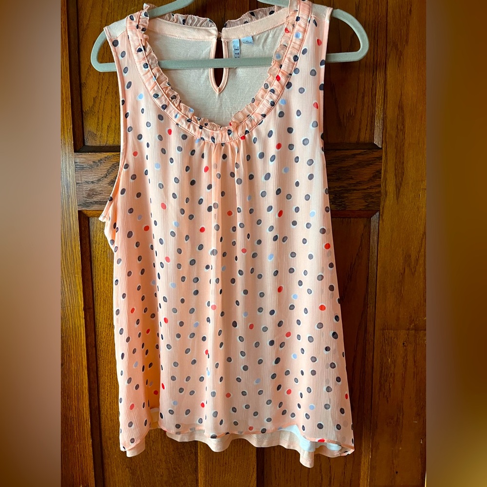 ELLE Dressy Sleeveless Blouse & Camisole